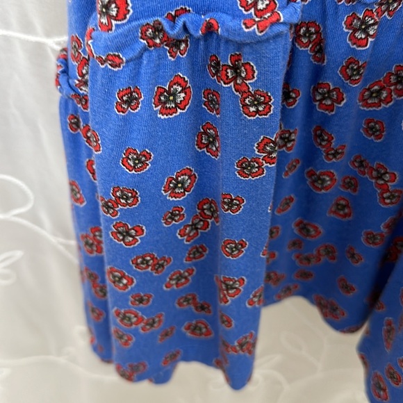 Loft flounce aline  dress. Key hole back. Size medium. Fourth of July - Picture 7 of 8